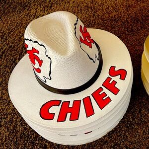 Kansas City Chiefs painted hats